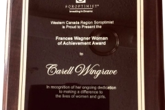 Congratulations to Carell Wingrave - the recipient of the 2025 Frances Wagner Woman of Achievement Award - the region’s highest honour